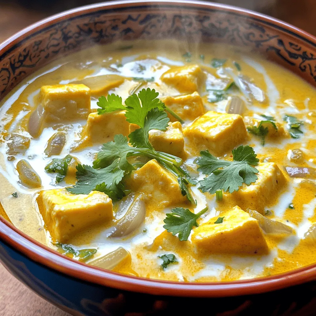 Paneer Lemongrass Coconut Curry Flavorful and Simple Dish