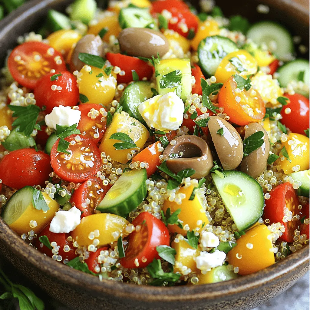 Easy Mediterranean Quinoa Salad Flavorful and Fresh Dish