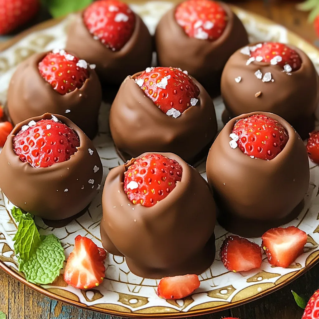 No-Bake Chocolate Covered Strawberry Truffles Delight