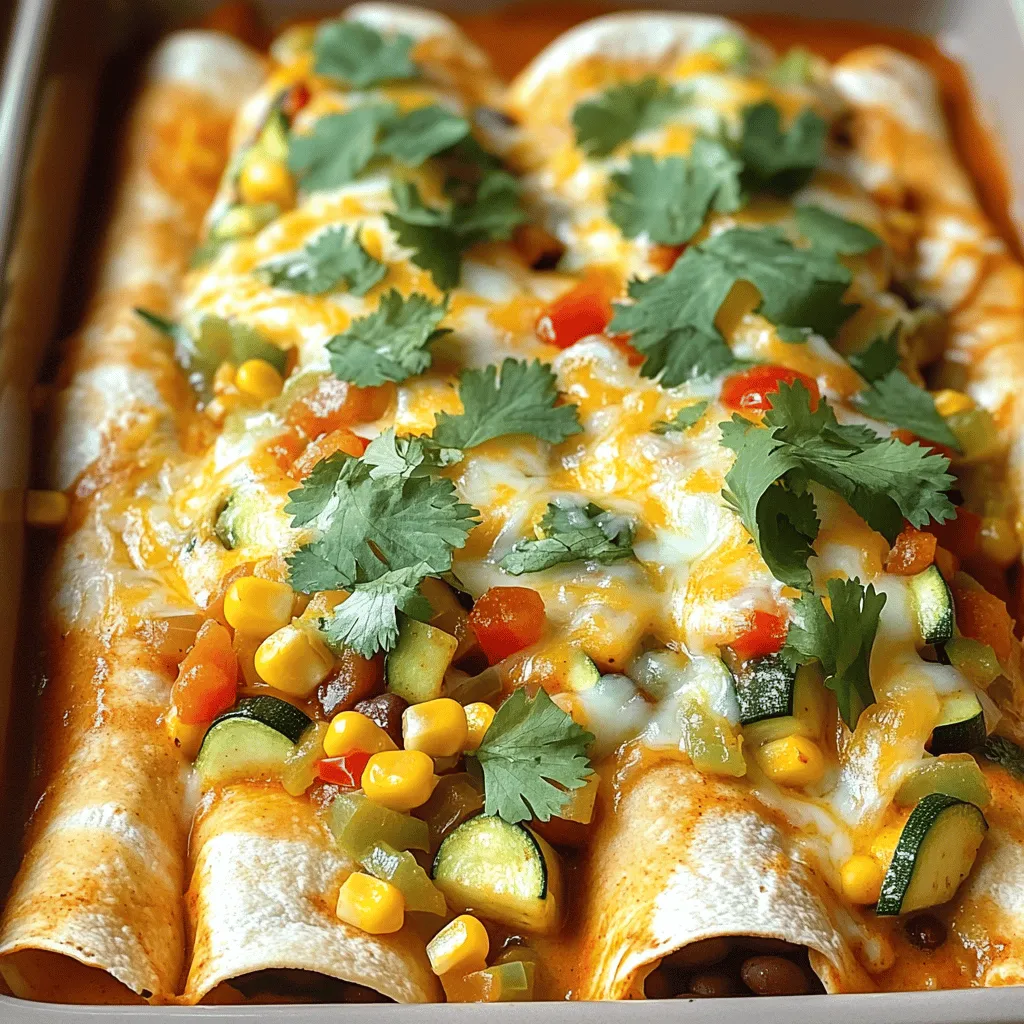 Savory Summer Veggie Enchiladas Easy and Flavorful Dish