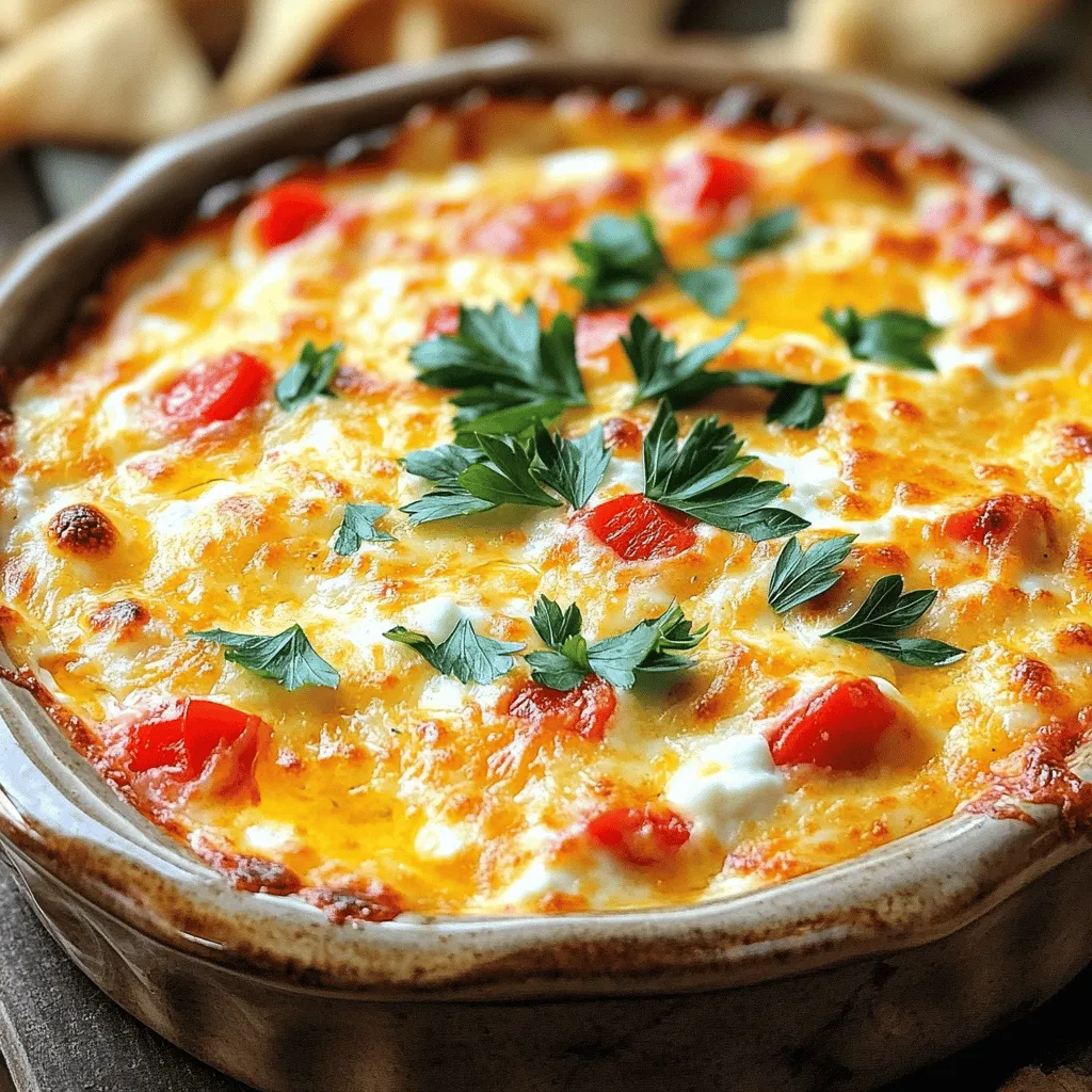 Roasted Red Pepper Goat Cheese Dip Tasty and Simple