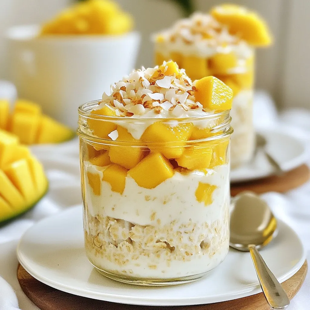 Coconut Mango Overnight Oats Easy and Nourishing Meal