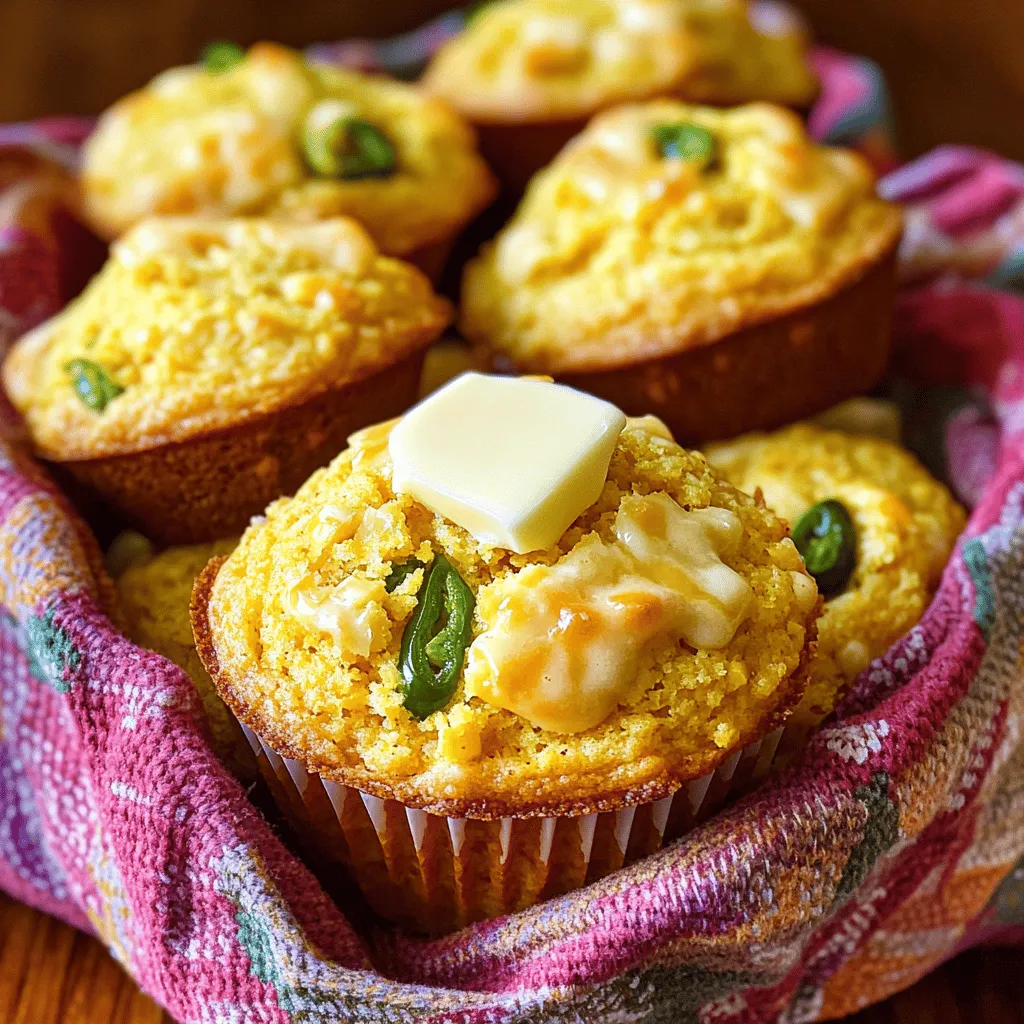 Cheddar Jalapeño Cornbread Muffins Flavorful Delight
