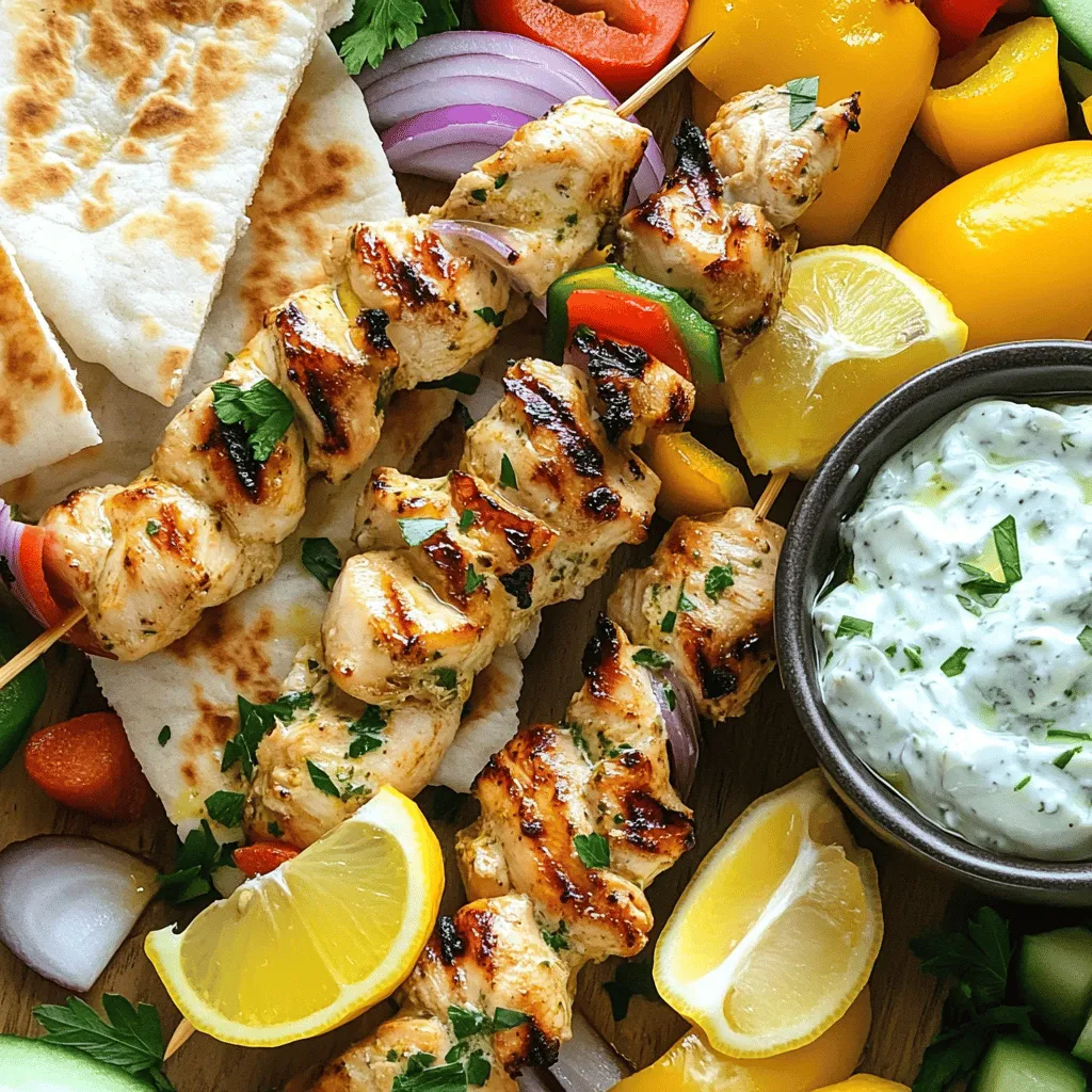 Greek Chicken Souvlaki Skewers Flavorful and Easy Recipe