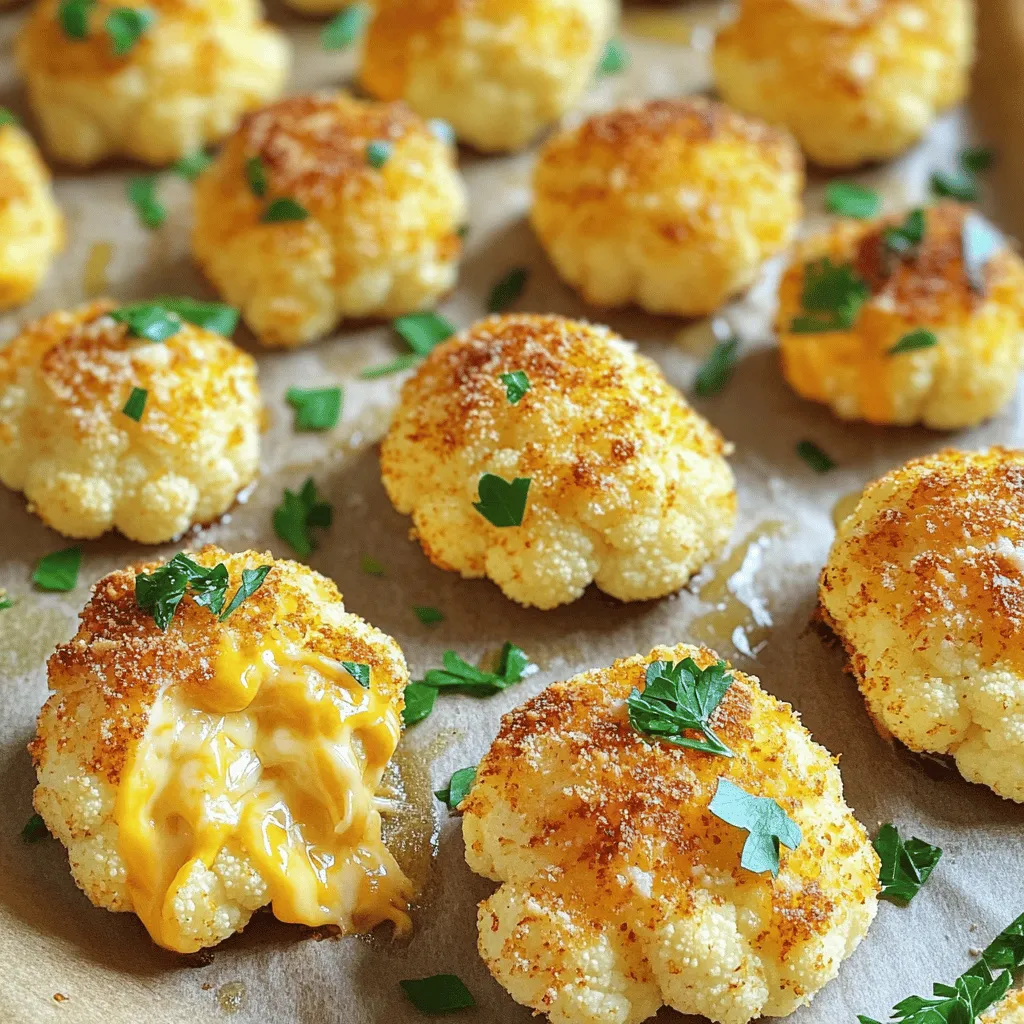 Cheesy Cauliflower Bites Tasty and Easy Snack