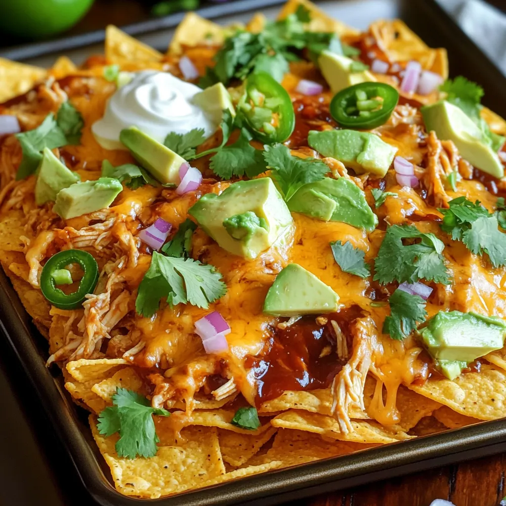 Sheet-Pan BBQ Chicken Nachos for Easy Family Meal