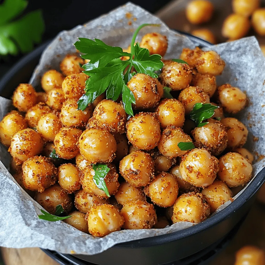 Crispy Air Fryer Chickpeas Flavorful and Easy Snack