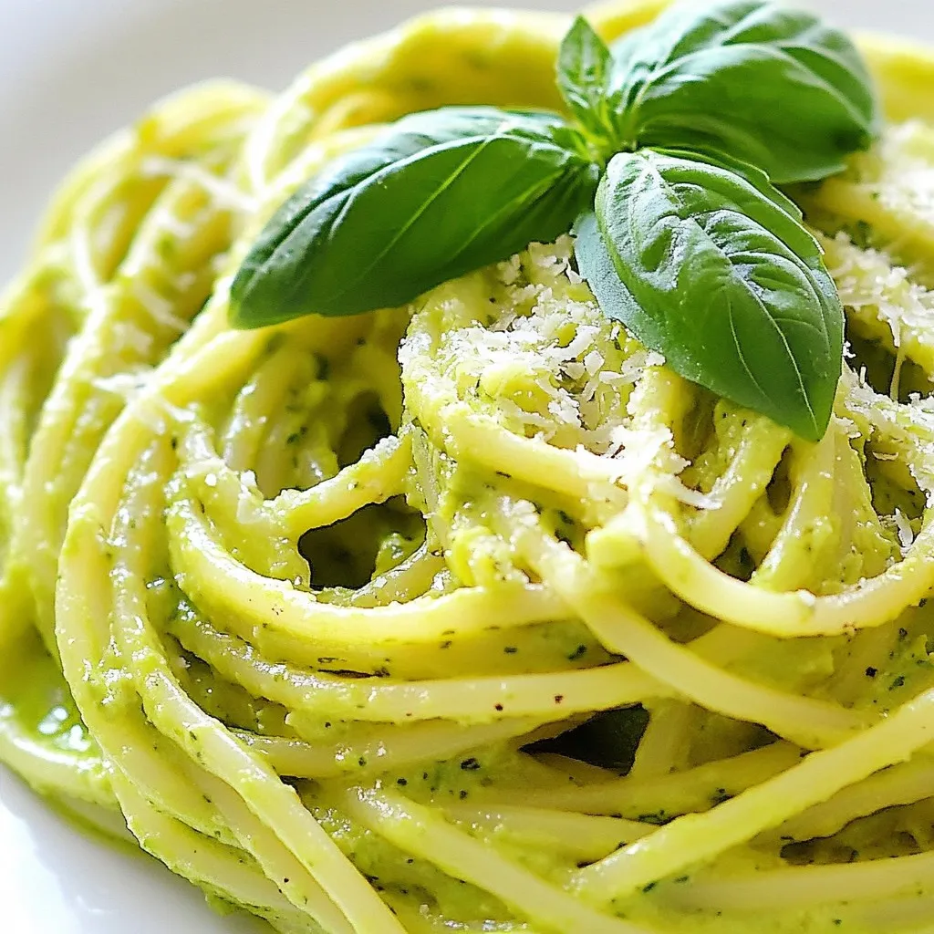 Creamy Avocado Pasta Simple and Flavorful Recipe