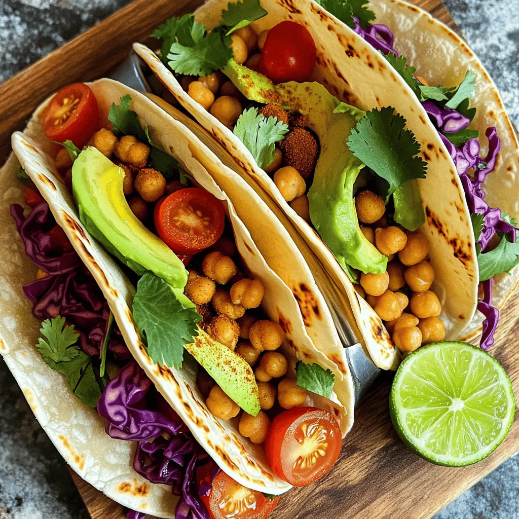 Spicy Chickpea Tacos Flavorful and Easy Meal Option