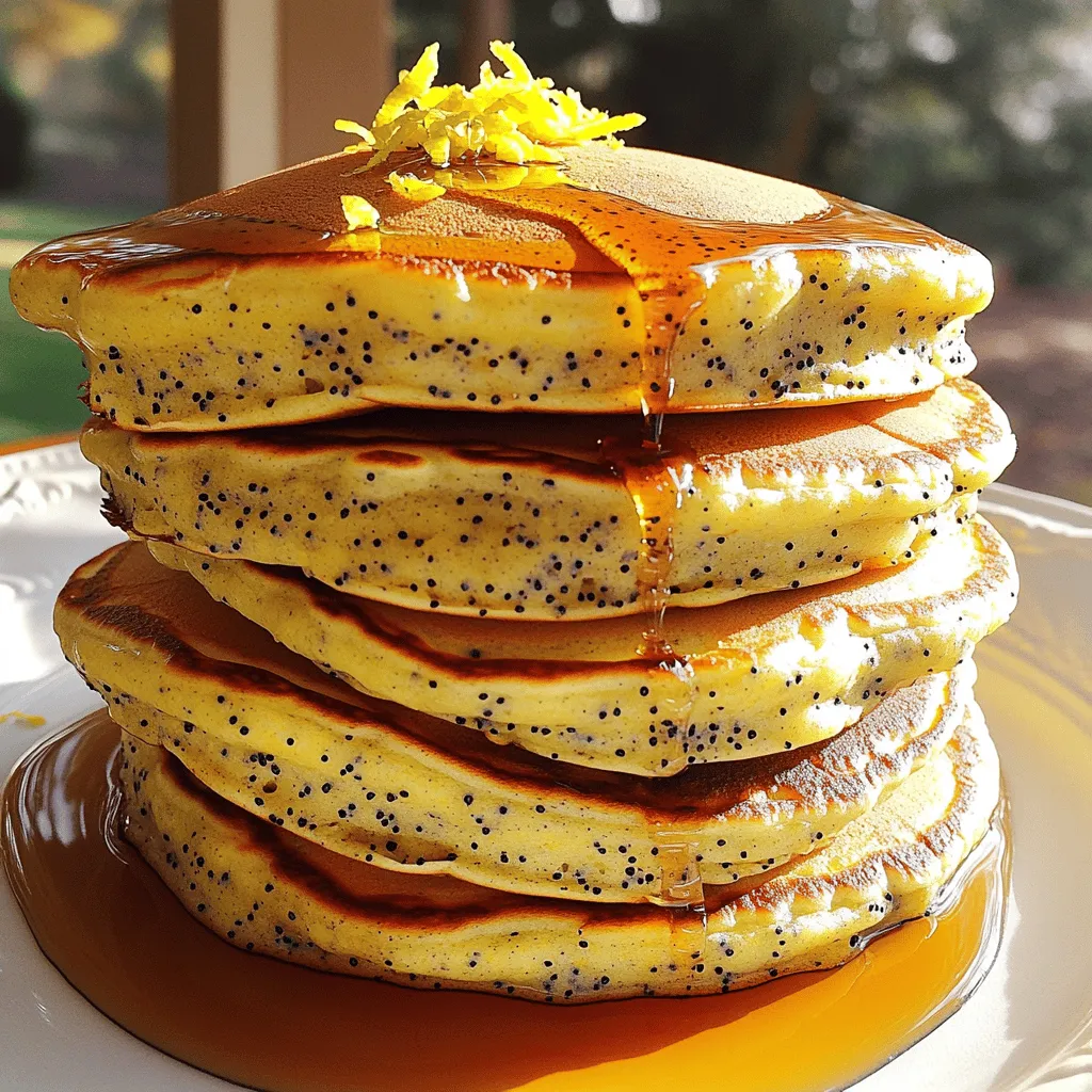 Lemon Poppy Seed Pancakes Delight in Every Bite