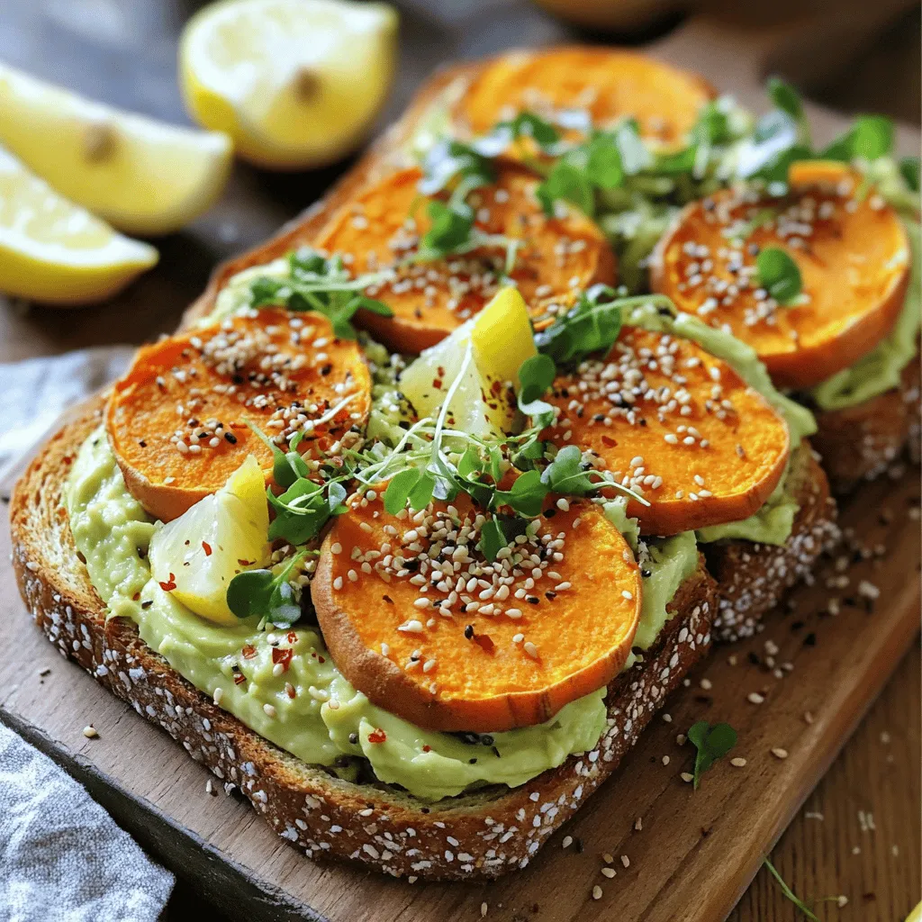 Sweet Potato Avocado Toast Flavorful and Healthy Meal