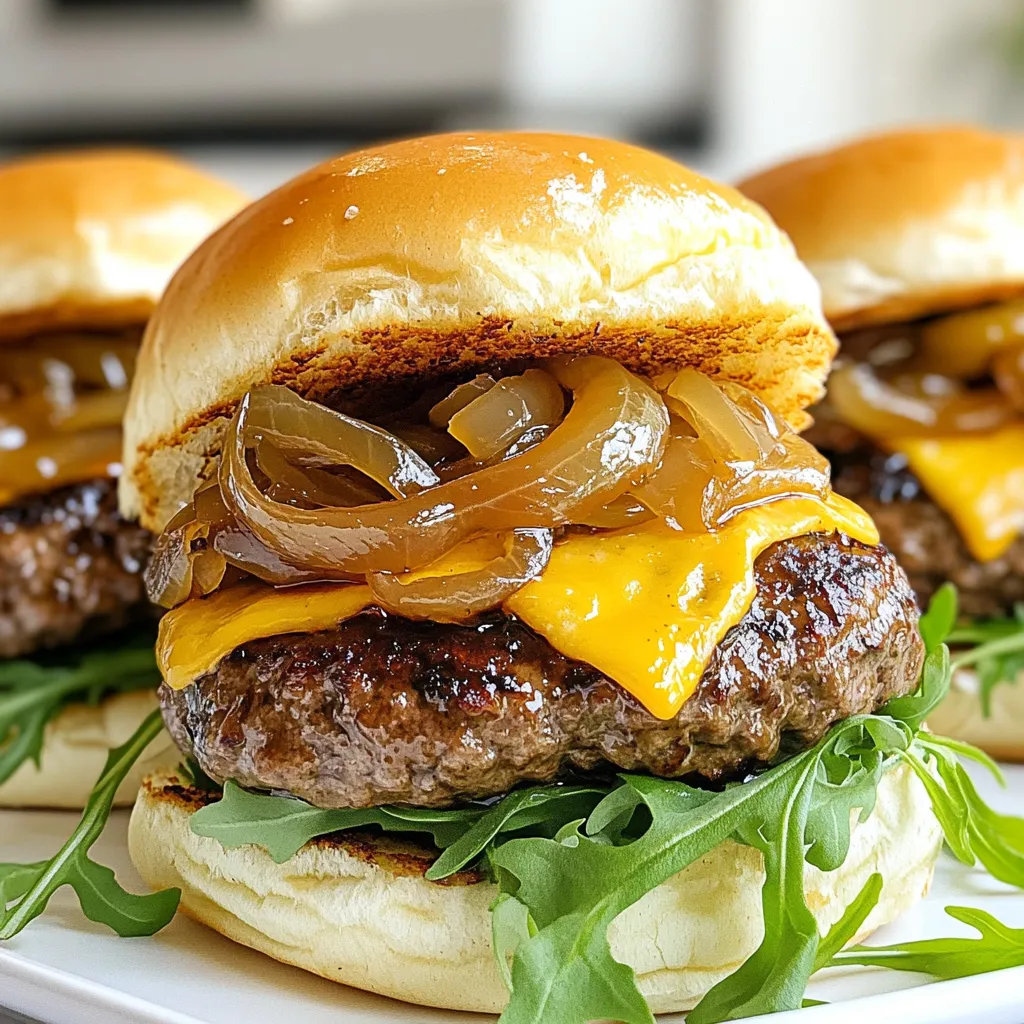 Caramelized Onion Beef Sliders Mouthwatering Delight