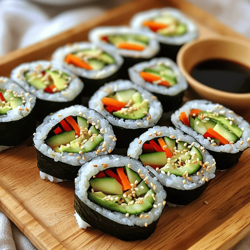 Easy Veggie Sushi Rolls Simple and Healthy Recipe