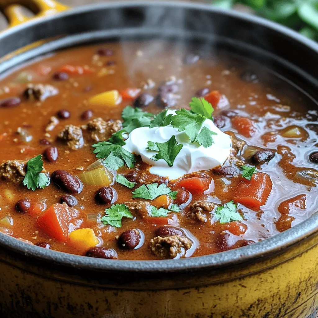 Classic Beef and Bean Chili Hearty and Filling Meal