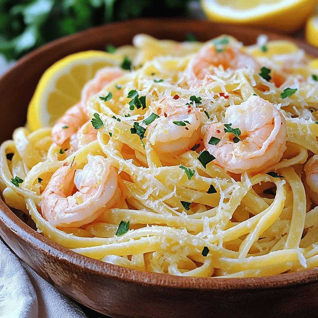 Lemon Garlic Shrimp Pasta Flavorful and Simple Dish