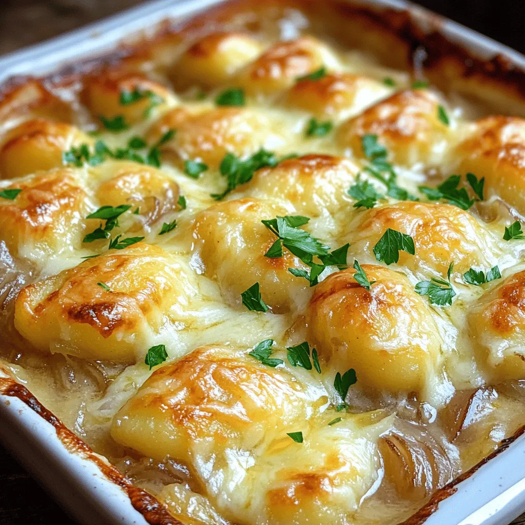 Baked French Onion Gnocchi Savory and Comforting Dish