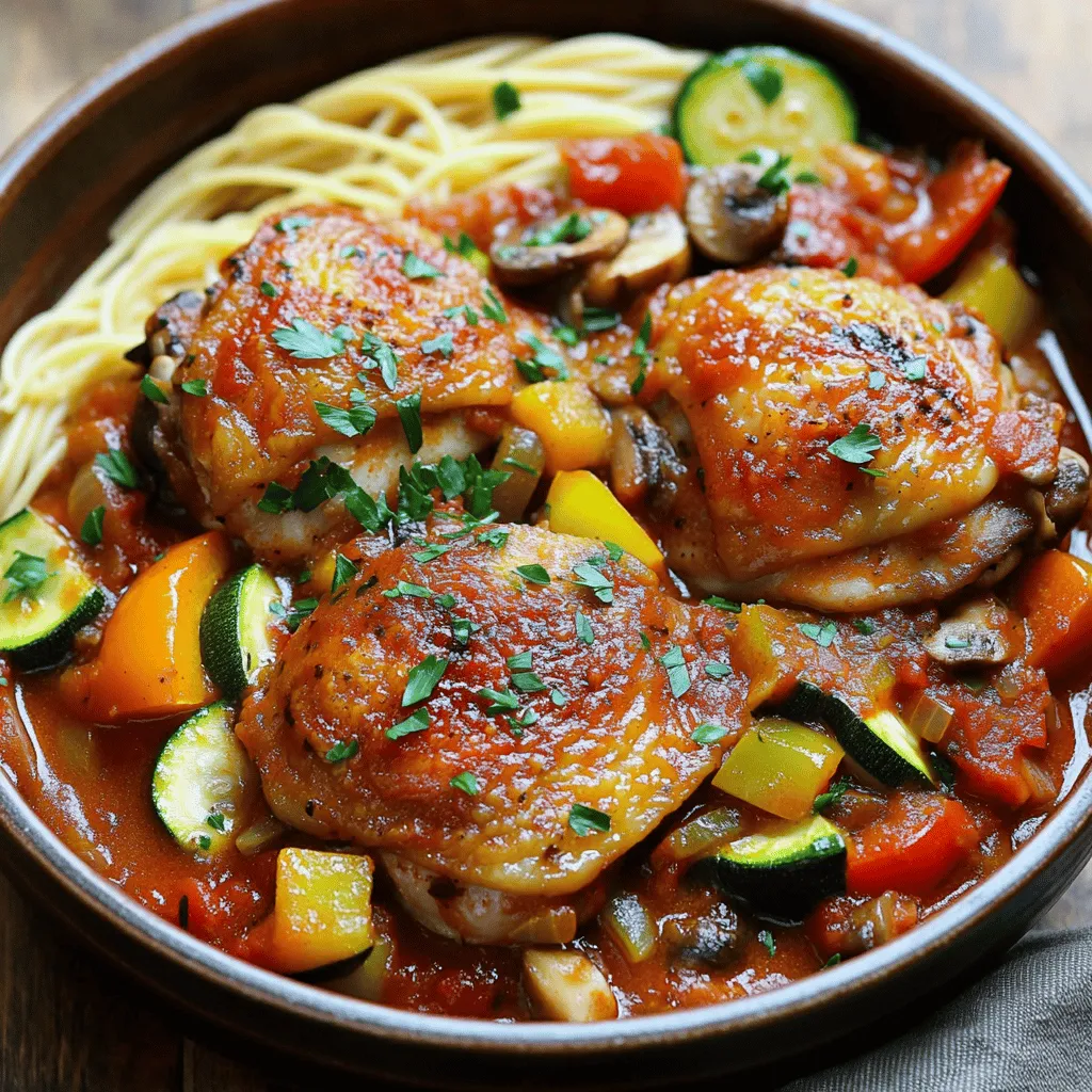 Classic Chicken Cacciatore Flavorful Family Dinner