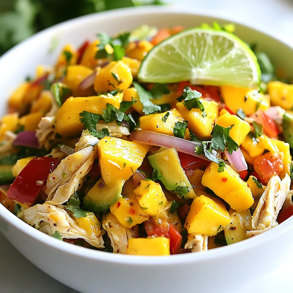 Mango Avocado Chicken Salad Flavorful and Fresh Meal