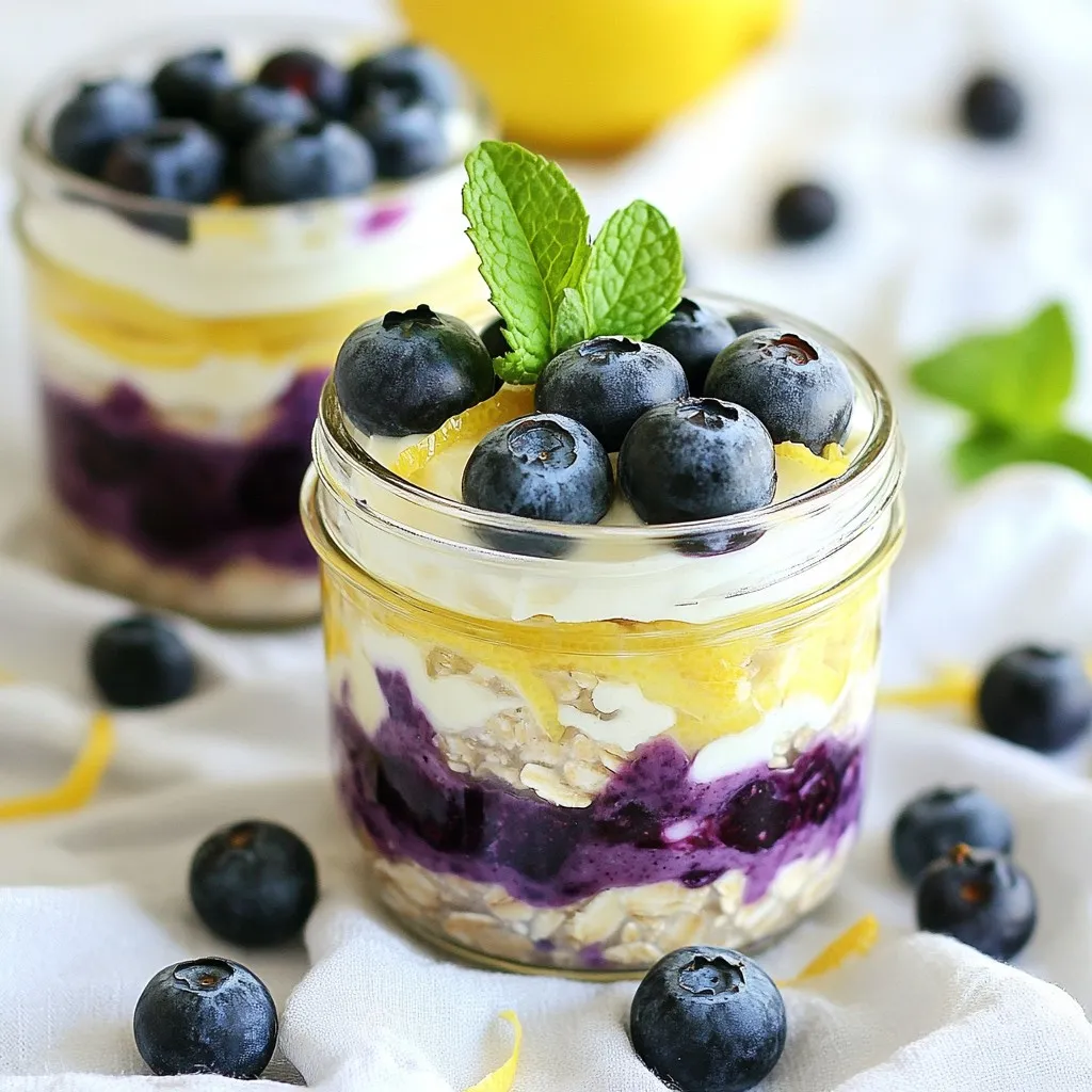 Lemon Blueberry Overnight Oats Simple and Tasty Meal