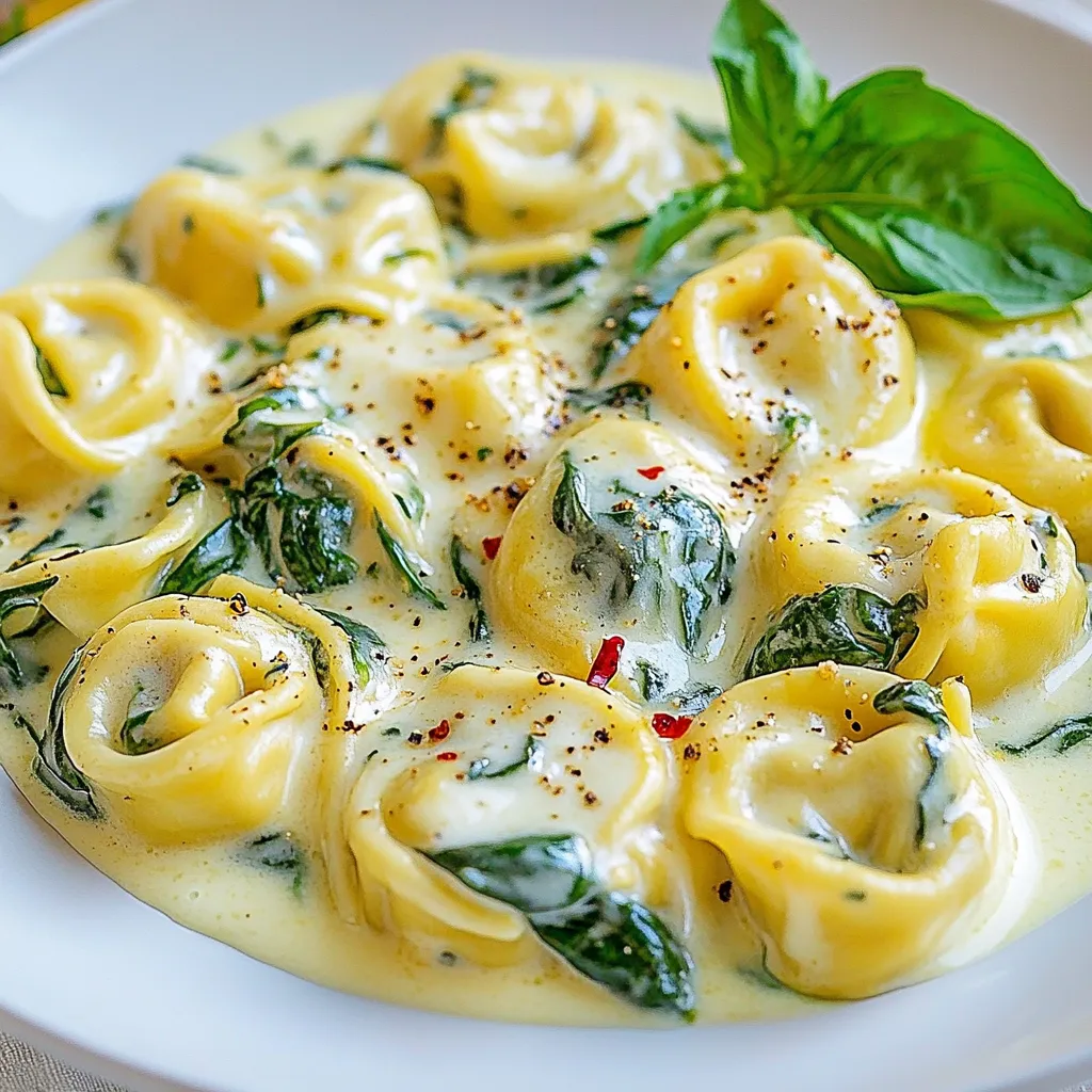 Creamy Spinach Tortellini Irresistible and Simple Meal