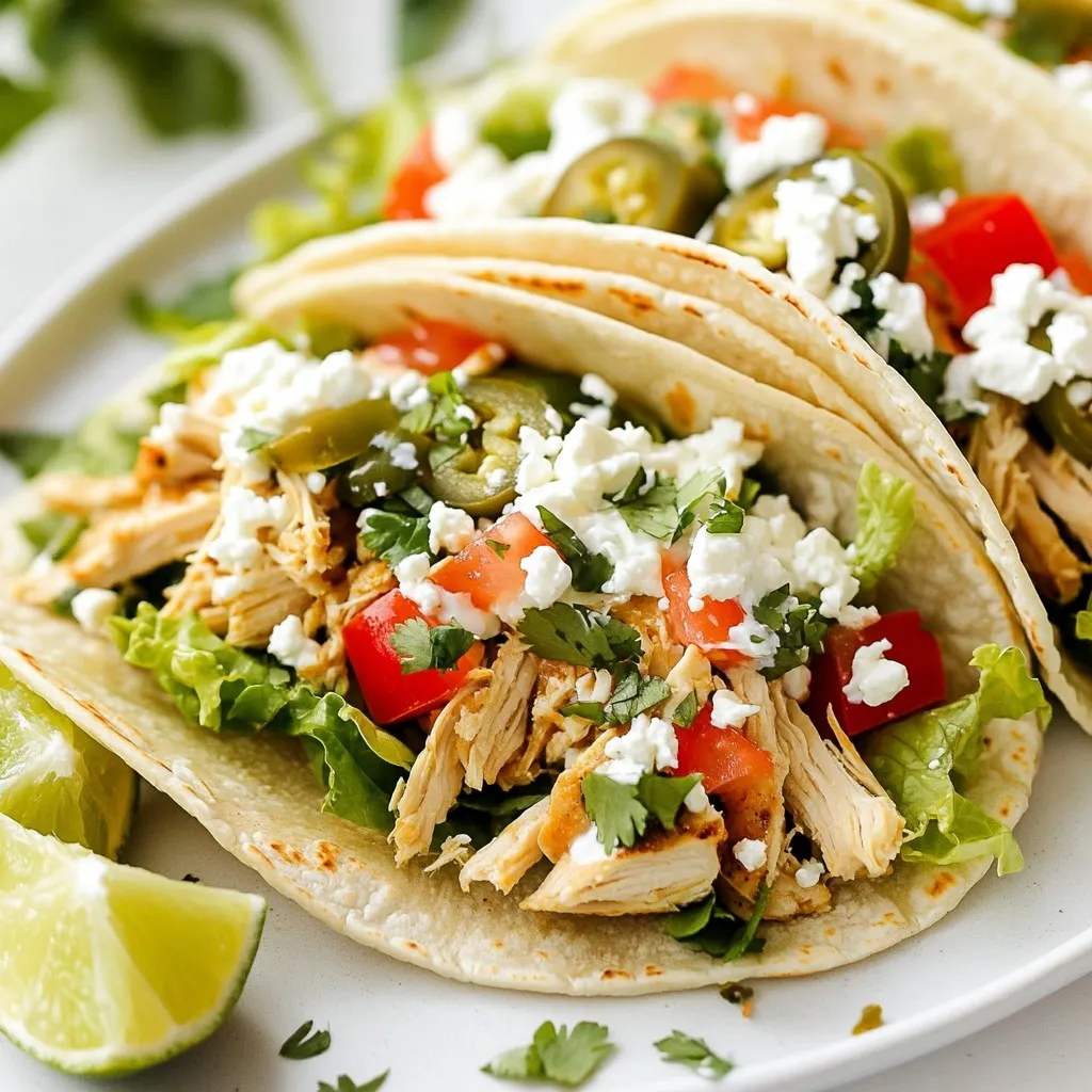 Jalapeño Ranch Chicken Tacos Flavorful and Simple Dish