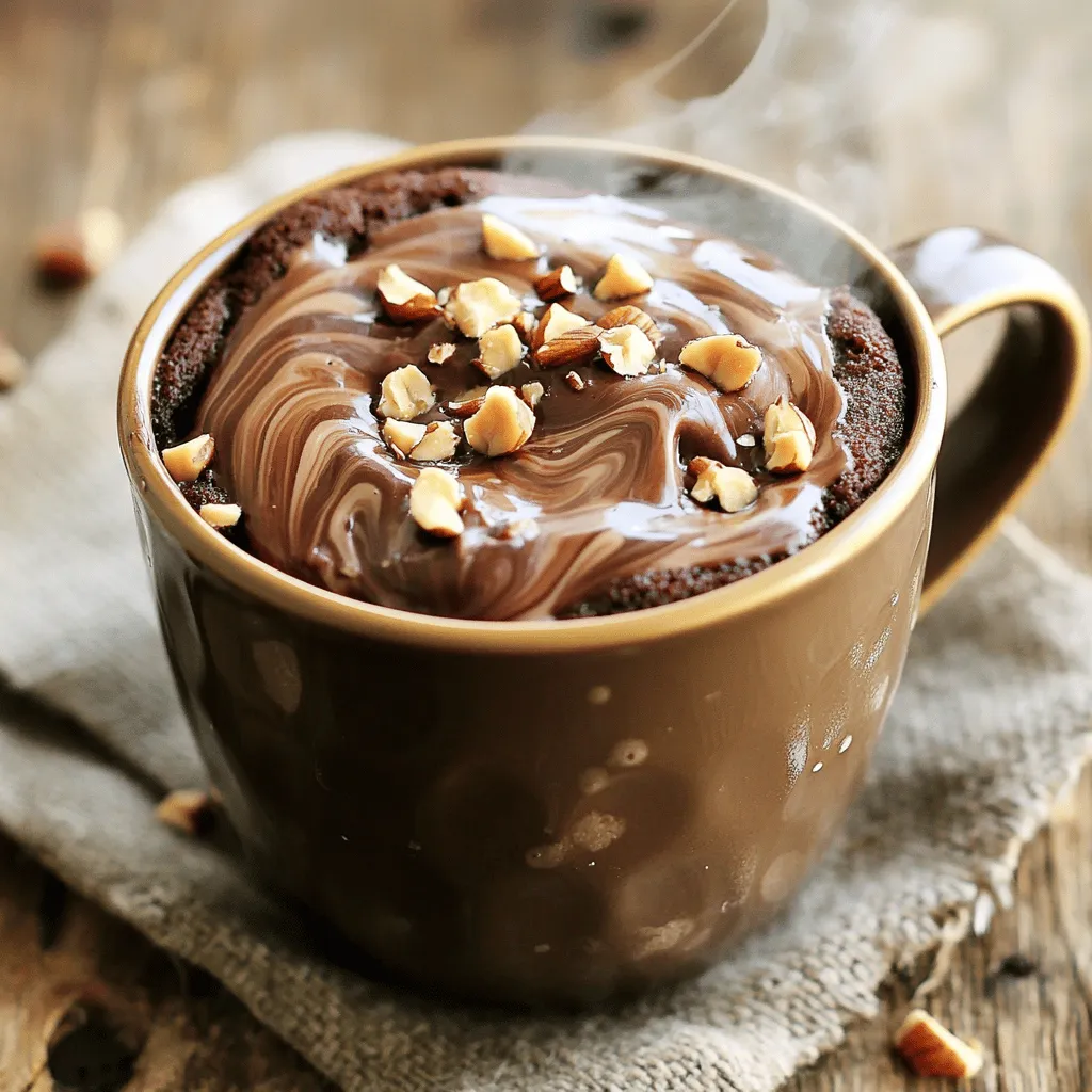 Chocolate Hazelnut Mug Cake Quick and Easy Treat