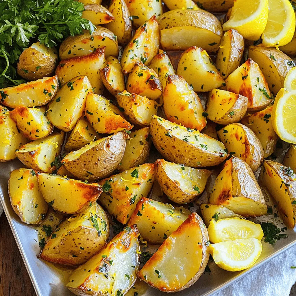 Baked Greek Lemon Potatoes Flavorful and Simple Dish