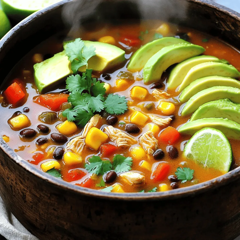 Southwest Chicken Soup Flavorful and Easy Recipe