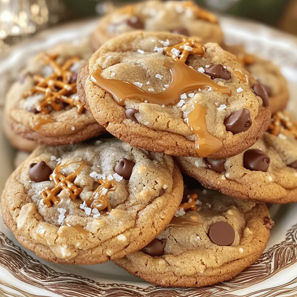 Caramel Chocolate Pretzel Cookies Irresistible Treat