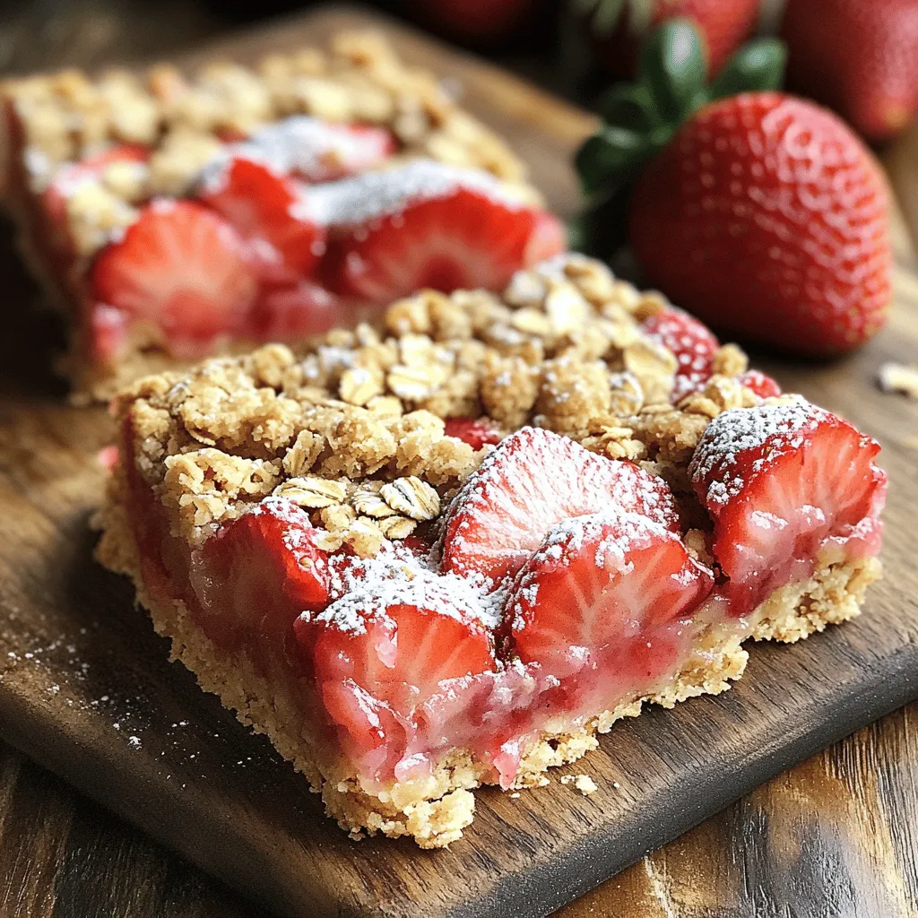Strawberry Oatmeal Bars Delightful and Easy Recipe