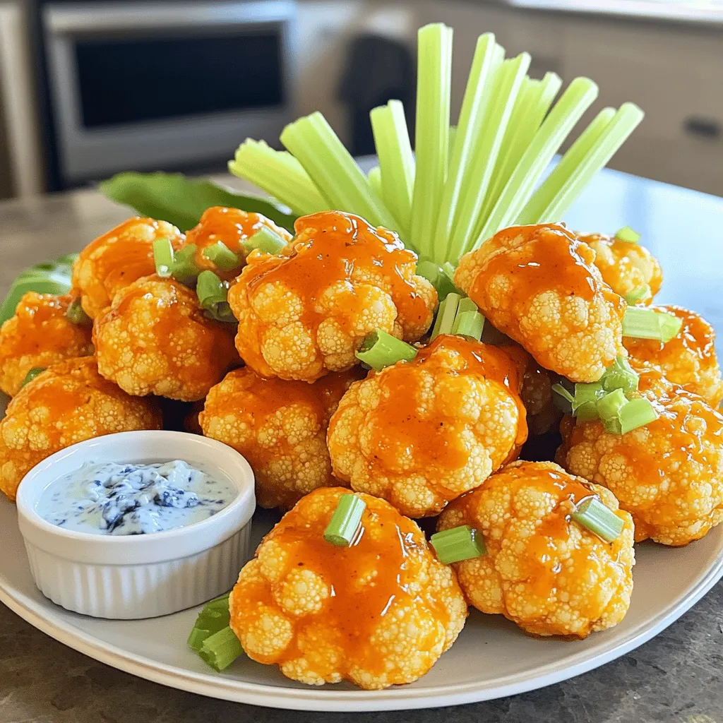 Buffalo Cauliflower Bites Tasty and Healthy Snack