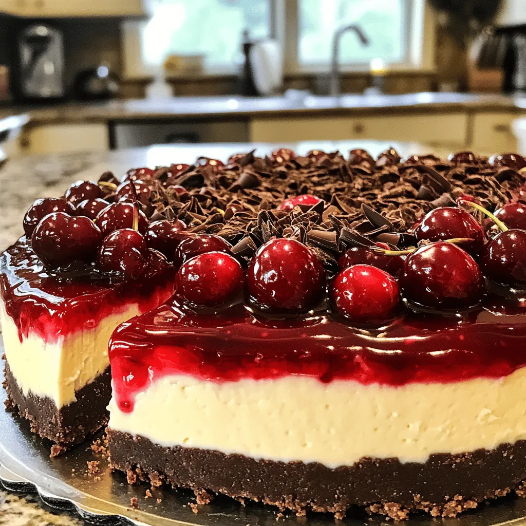 Black Forest No-Bake Cheesecake Delightful Dessert Recipe
