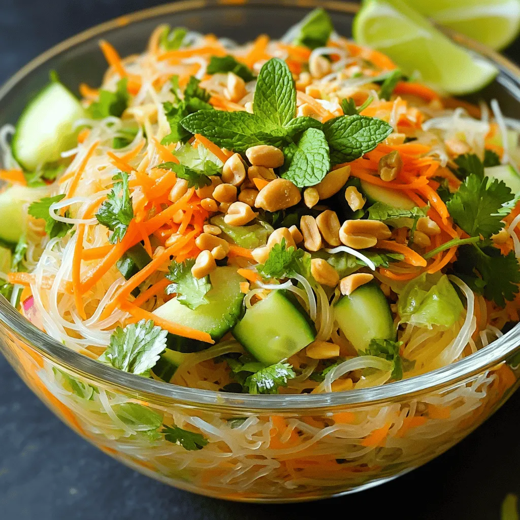 Quick Vietnamese Noodle Salad Fresh and Flavorful Treat