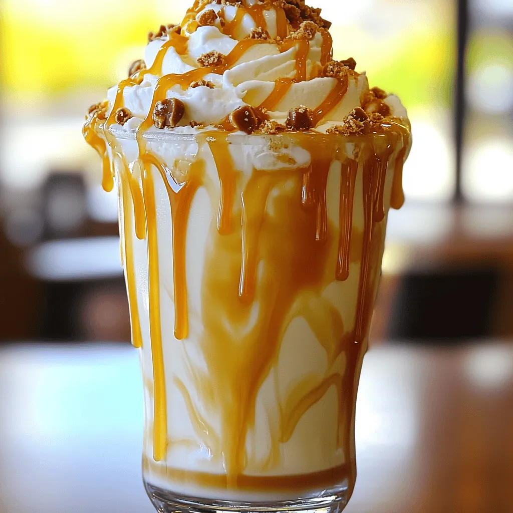 Caramel Toffee Crunch Shake Irresistible and Creamy