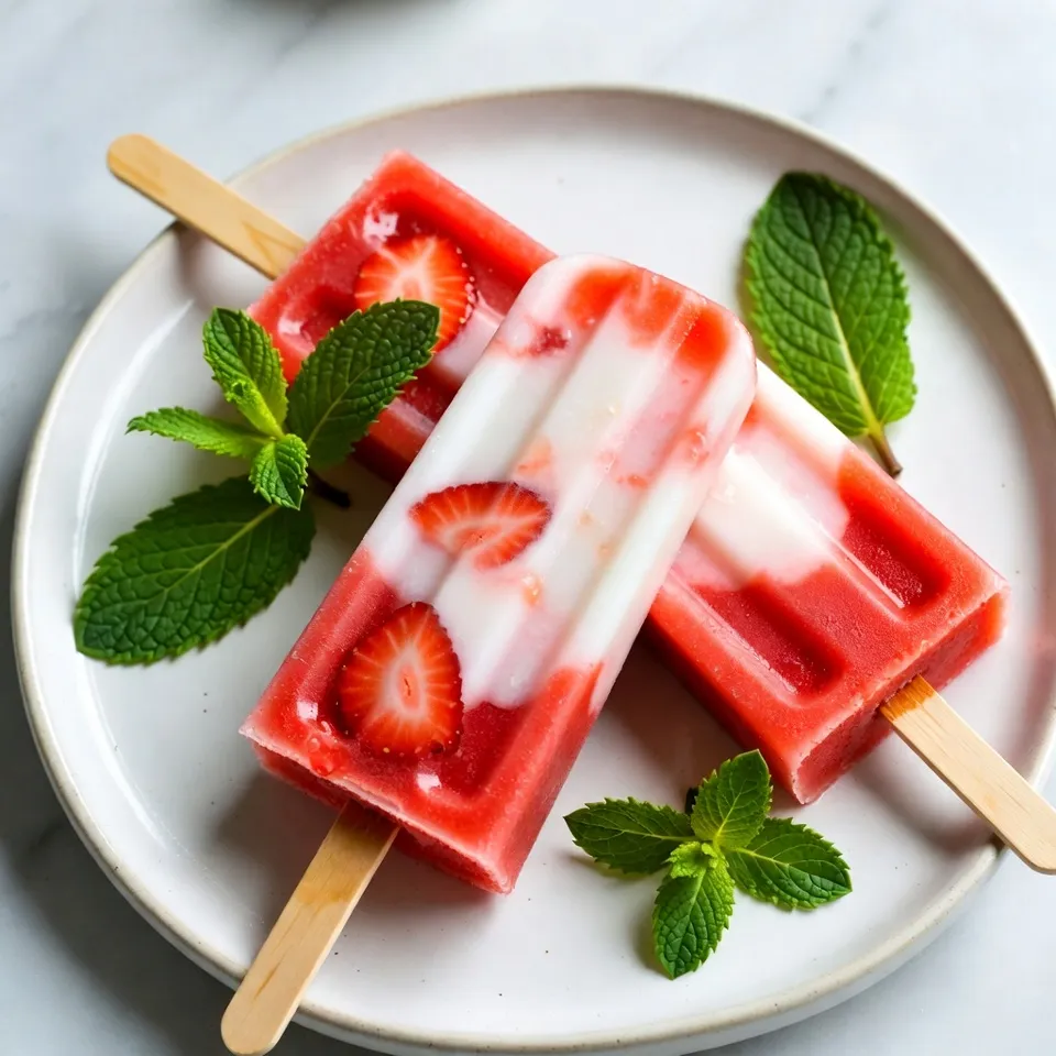 Strawberry Coconut Popsicles Refreshing Summer Treat