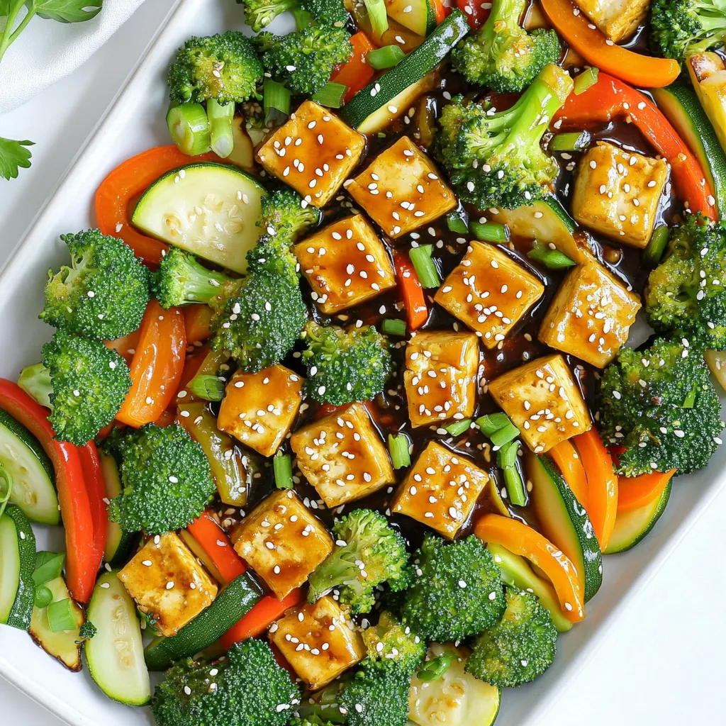 Sheet Pan Teriyaki Tofu and Veggies Savory Feast