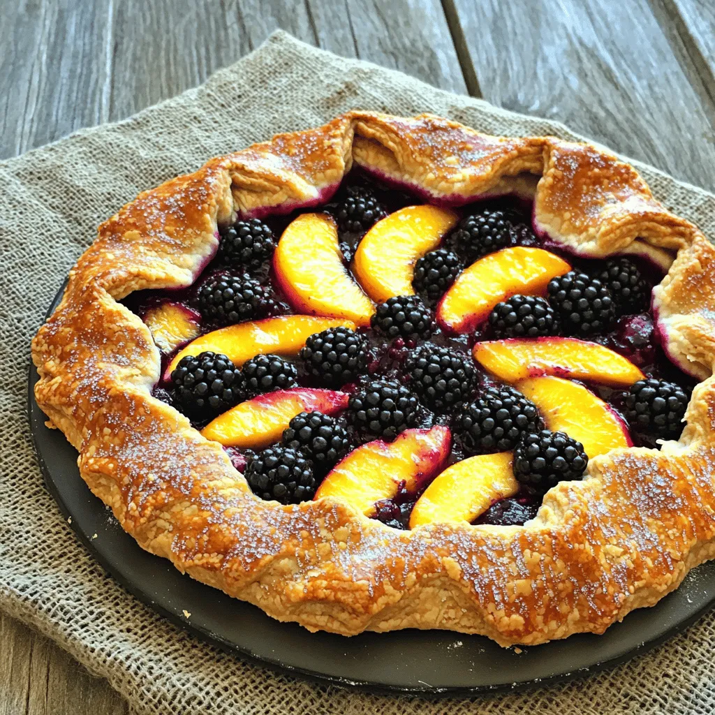 Blackberry Peach Galette Flavorful Fruit Dessert Delight