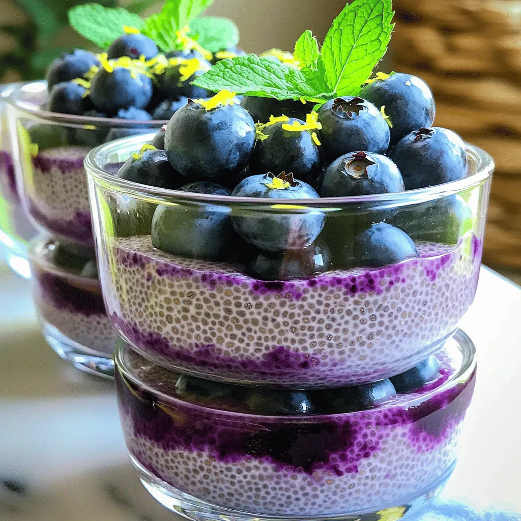 Lemon Blueberry Chia Pudding Healthy and Simple Treat