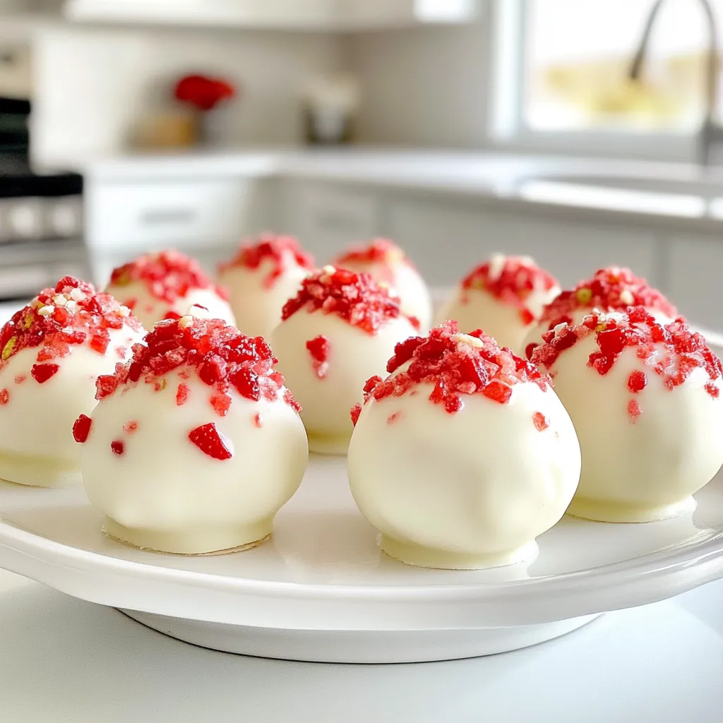 Strawberry Shortcake Truffles Tasty and Simple Treat