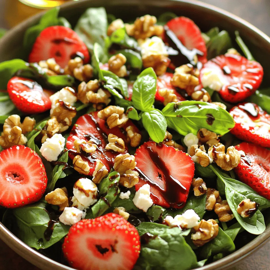 Strawberry Basil Salad Refreshing and Flavorful Dish