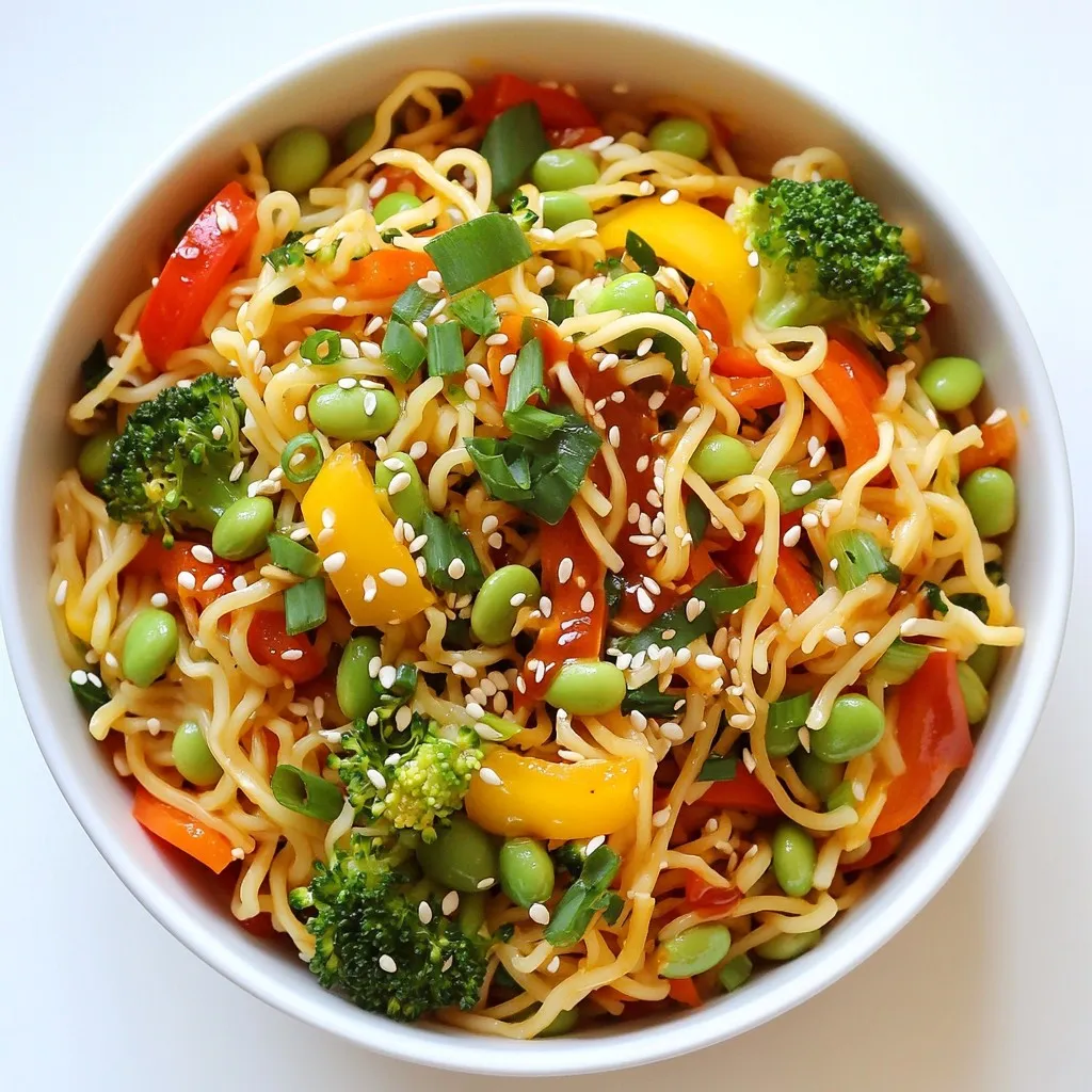 Spicy Sriracha Noodle Bowl Bold and Flavorful Dish