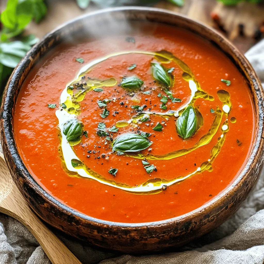 Creamy Tomato Basil Soup Simple and Flavorful Recipe