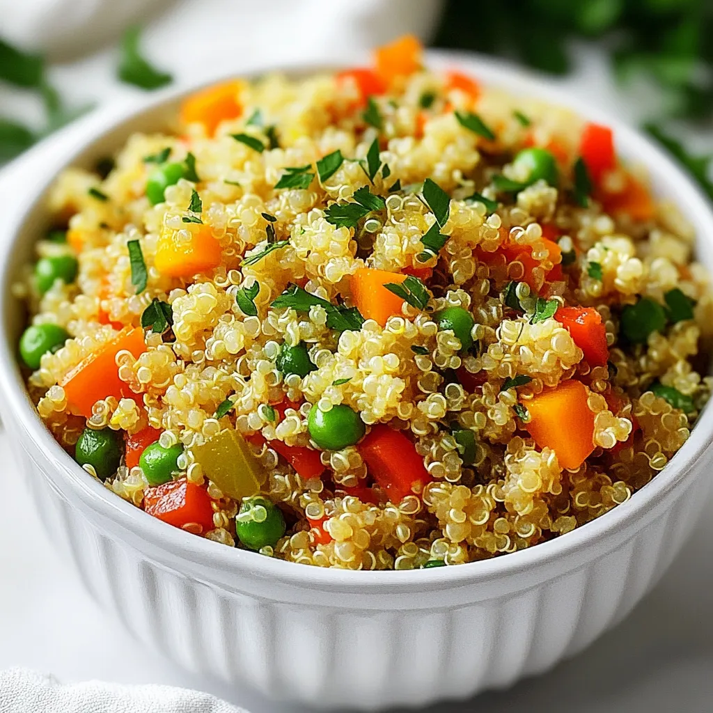 Lemon Garlic Quinoa Pilaf Flavorful and Healthy Dish