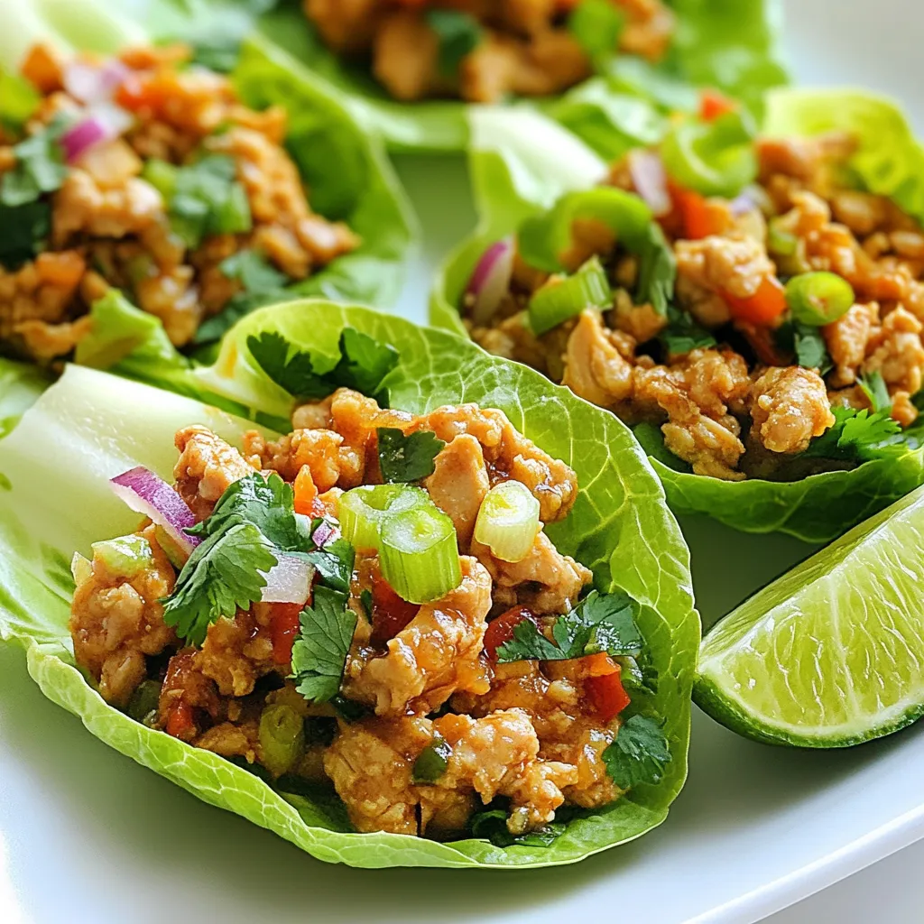 Spicy Thai Chicken Lettuce Cups Flavorful and Fresh