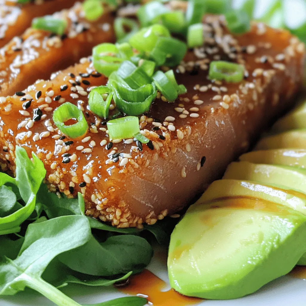 Spicy Sesame Crusted Ahi Tuna Flavorful and Quick Dish