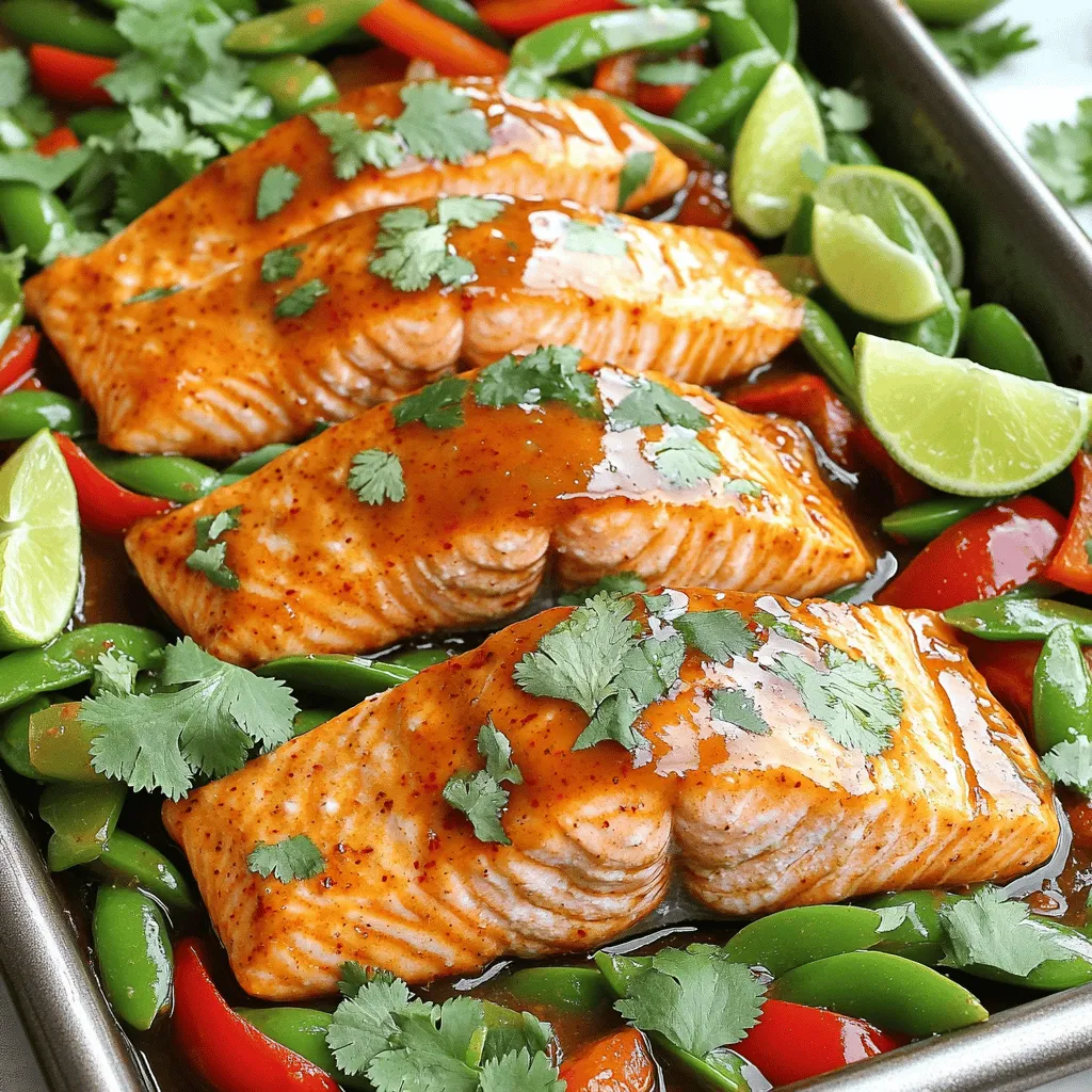 Savory Sheet-Pan Sweet Chili Lime Salmon Recipe