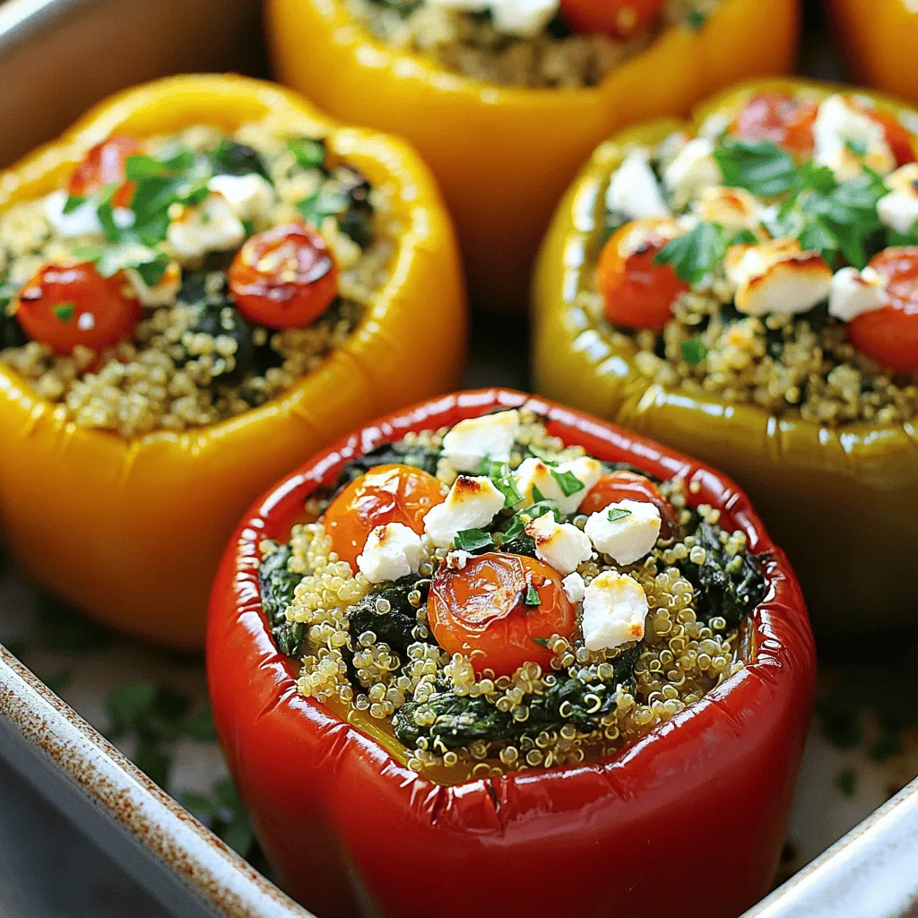 Spinach and Feta Stuffed Peppers Tasty and Nutritious