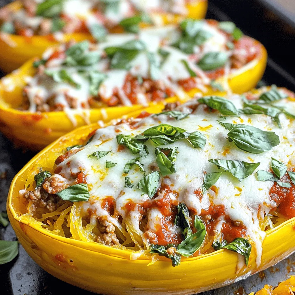 Baked Spaghetti Squash Boats Tasty and Filling Meal