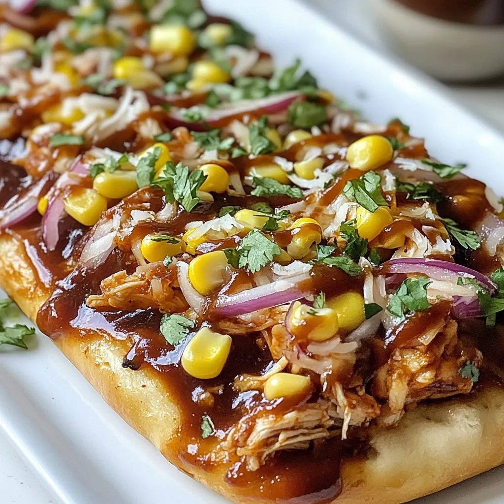 Savory BBQ Chicken Flatbread Easy and Delicious Meal