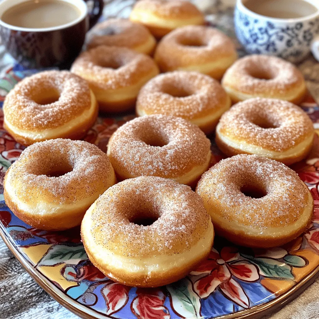 Bakery-Style Cinnamon Sugar Coffee Cake Donuts Delight